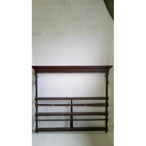 762 - An Antique Plate Rack.
118cm High,131cm Wide, 45cm Deep