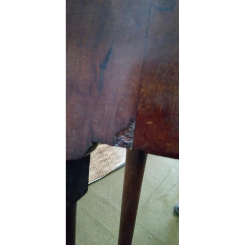 401 - Georgian Tea Table with Mahogany inlay.
Some damage as pictured.
74cm high 78cm wide 40cm deep when ... 