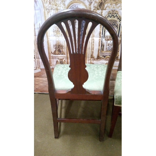 418 - A Pair of  Antique Hepplewhite Style Chairs with carved Detailing