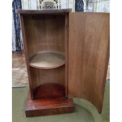 426 - Victorian Cylinder Cupboard, Slight veneer damage as pictured.
81cm high,40cm x 40cm