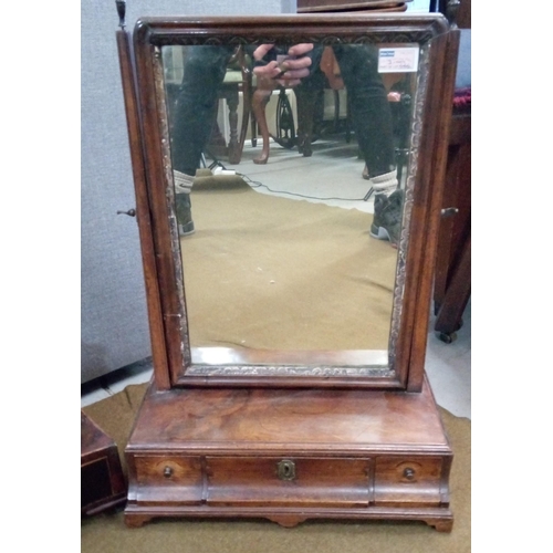 444 - 3 x Antique dressing Table mirrors with drawers.