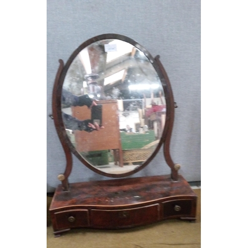 444 - 3 x Antique dressing Table mirrors with drawers.