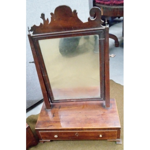 445 - 3 x Antique dressing Table mirrors with drawers