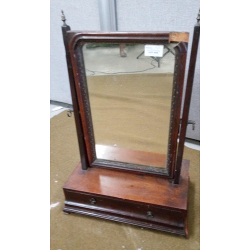 445 - 3 x Antique dressing Table mirrors with drawers