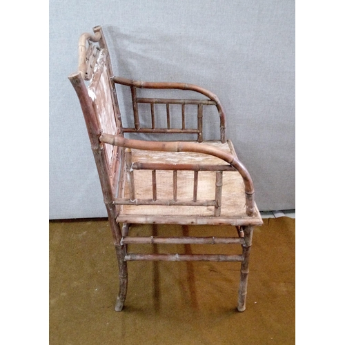 453 - An Antique Bamboo chair in need of restoration.