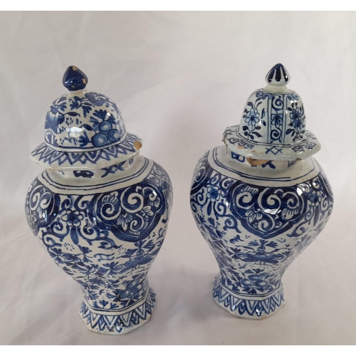 160A - A Group of Blue and White Antique Chinaware, including a Platter, Pots, Serving Bowl and Plates.