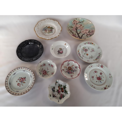 264A - A Selection of Antique Side Plates and Teapots Stands.