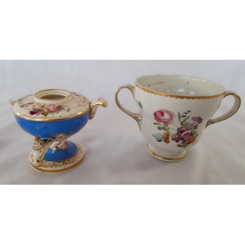 351A - A Group of Floral and Gilt Decorated Antique Chinaware including a Meissen Jug.