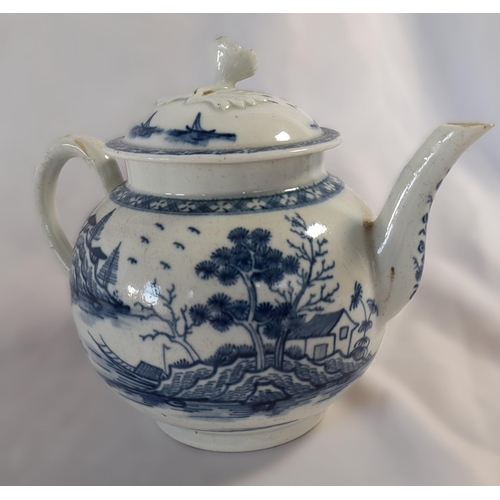 93A - A Collection of Blue and White Chinaware including Royal Worcester.