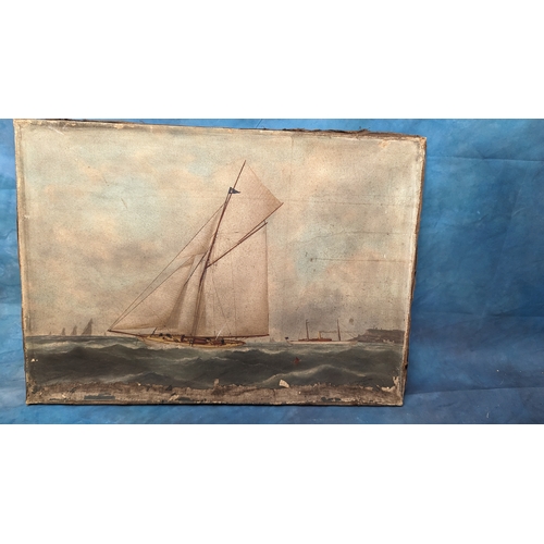 827 - A Collection of Nautical Themed Paintings and Engraving