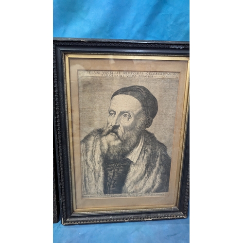 830 - 3 x Framed Engravings