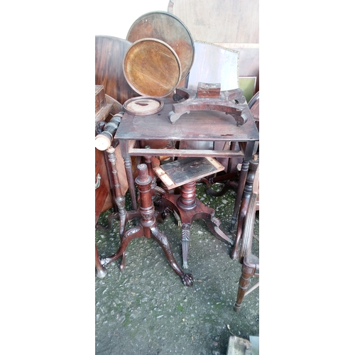 1300 - A Large Quantity Of Furniture Parts Including Table Tops,Table Bases,Chairs Spindles And More