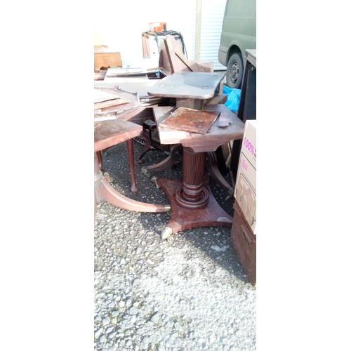 1300 - A Large Quantity Of Furniture Parts Including Table Tops,Table Bases,Chairs Spindles And More