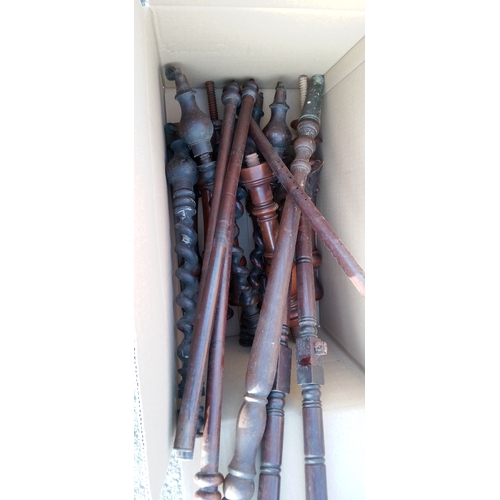 1300 - A Large Quantity Of Furniture Parts Including Table Tops,Table Bases,Chairs Spindles And More