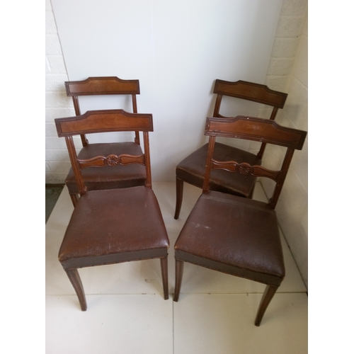 785 - A Set Of 4 Dining Chairs. 85cm High,47cm Wide.41cm Deep.