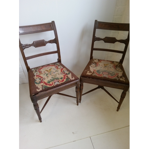 789 - A pair Of 1900's Antique Chairs. 84cm High,46cm Wide,38cm Deep.