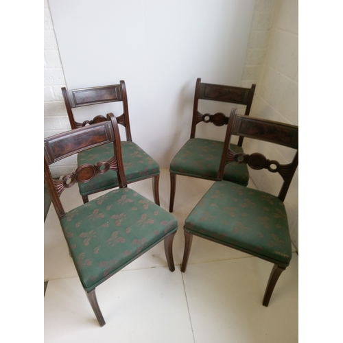 790 - A Set Of 4x Upholstered Side Chairs.
79cm High,48cm Wide,40cm Deep