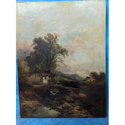 846 - 3 x Antique Oil Paintings - Largest 60 x 46cm