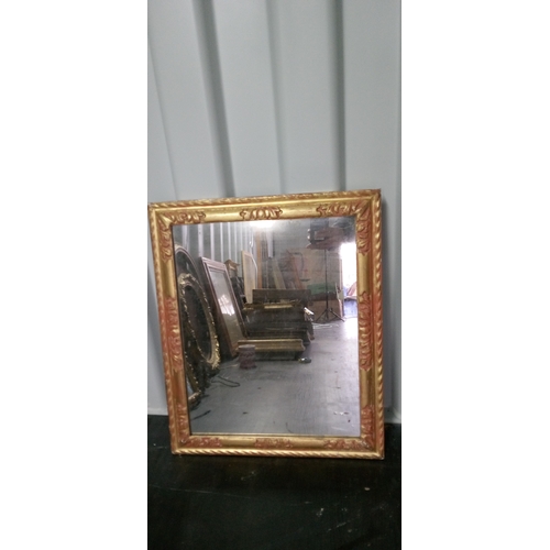 1294 - 3x Gilt Effect Framed  Mirrors (one octagonal)
largest Measures 60cm X 50cms