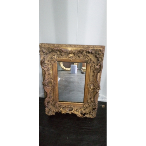 1293 - 4 x Framed Mirrors of Various Sizes. Largest is 49cm  HIgh, 33cm Wide.