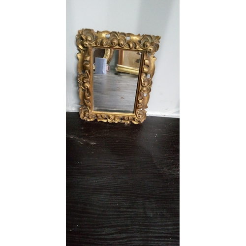 1293 - 4 x Framed Mirrors of Various Sizes. Largest is 49cm  HIgh, 33cm Wide.