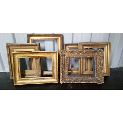 1287 - 6 x Assorted Picture Frames Largest Measures 56cm High, 44cm Wide.