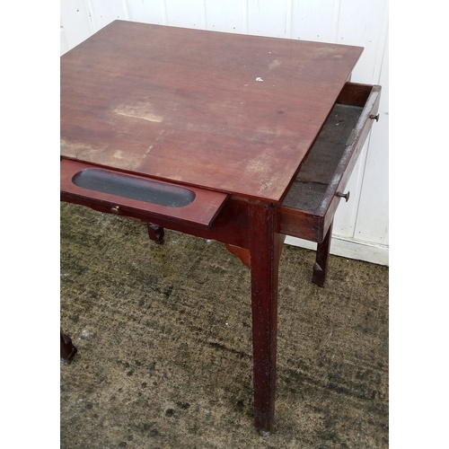 938 - Antique Side Table 74cm x 68cm x 64cm