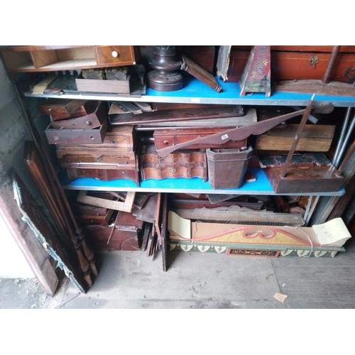 1299 - A Large Selection of Antique Drawers, Table Tops and Misc. ,Parts