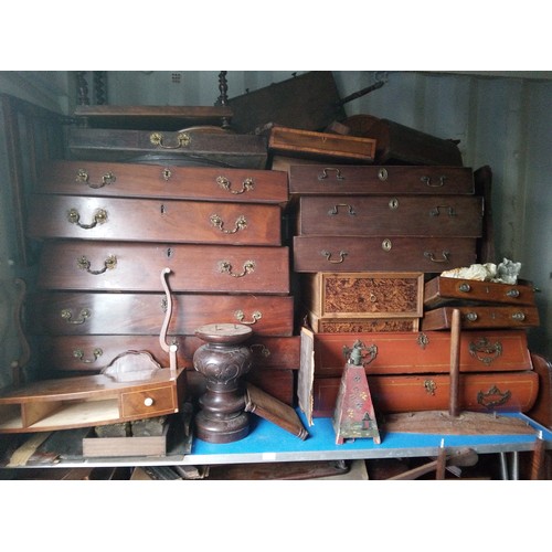 1299 - A Large Selection of Antique Drawers, Table Tops and Misc. ,Parts