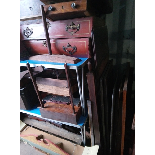 1299 - A Large Selection of Antique Drawers, Table Tops and Misc. ,Parts