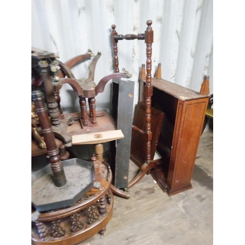 1301 - A Large Selection of Various Furniture Pieces and assorted items