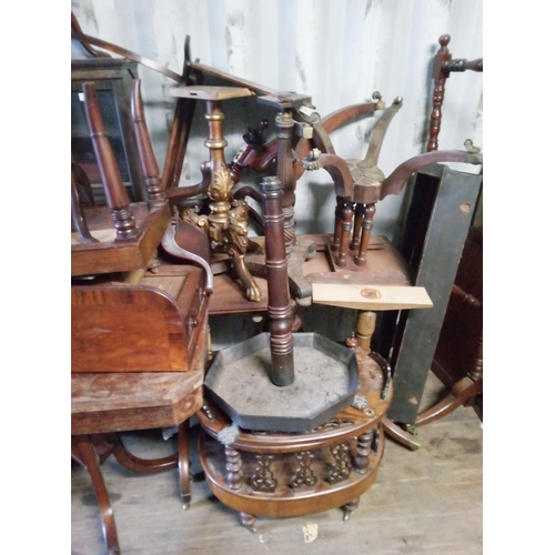 1301 - A Large Selection of Various Furniture Pieces and assorted items