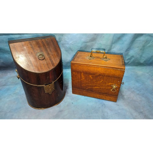 460 - A Cutlery Box and Microscope Case