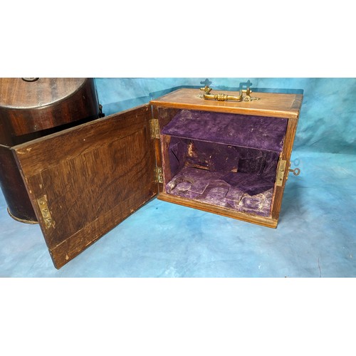 460 - A Cutlery Box and Microscope Case