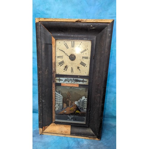 745B - A View of Edinburgh Kipperbox Clock - C. Jerome. For restoration