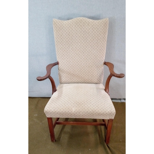 362 - A Traditional upholstered armchair.