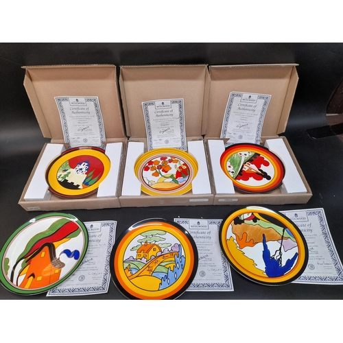 205 - A Quantity of Clarice Cliff Collectors Plates with Certificates.