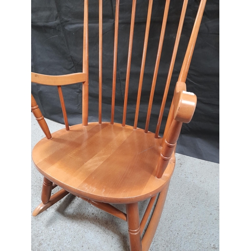 217 - A Spindle Back Rocking Chair.