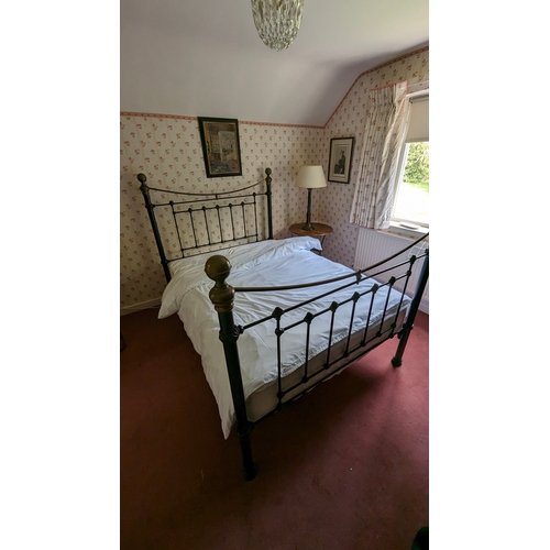 181 - A Brass Bed and Mattress