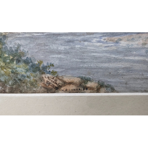 786 - An 1879 dated watercolour by W.B. Longrige - 'Carlisle from below Stanwick Bank'