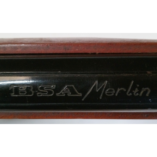 1182 - BSA Merlin Underlever air rifle with Case