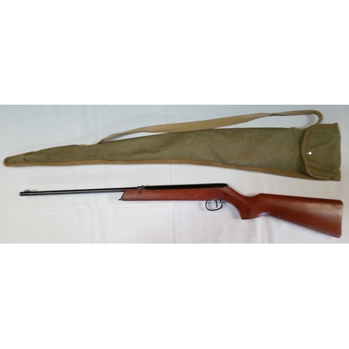 1182 - BSA Merlin Underlever air rifle with Case