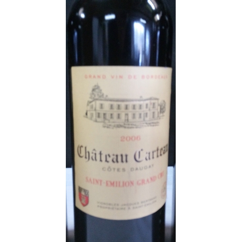 300 - 5 Bottles of 2006, Chateaux Carteau - Cotes Daugay - Saint Emillion Grand Cru wine