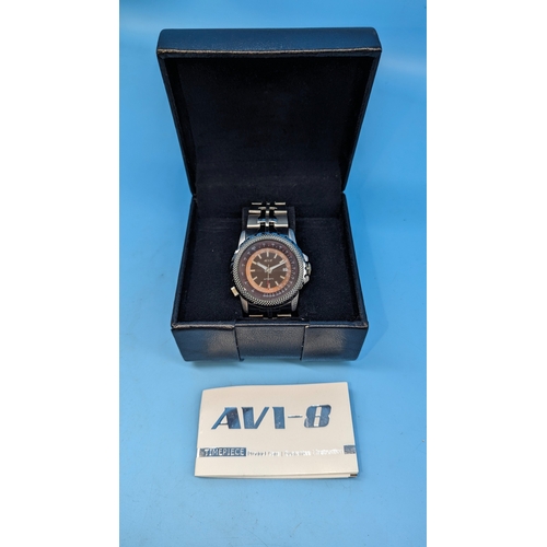 450 - An AVI-8 automatic watch with s/s strap