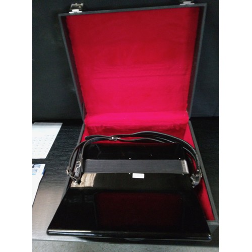 484 - A Black Galotta Accordian in Hard Carry Case.