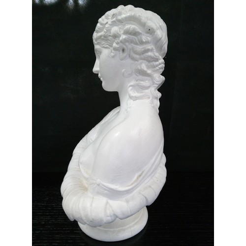 495 - A Bust of Clytie. 35cm H x 27cm x 16cm.