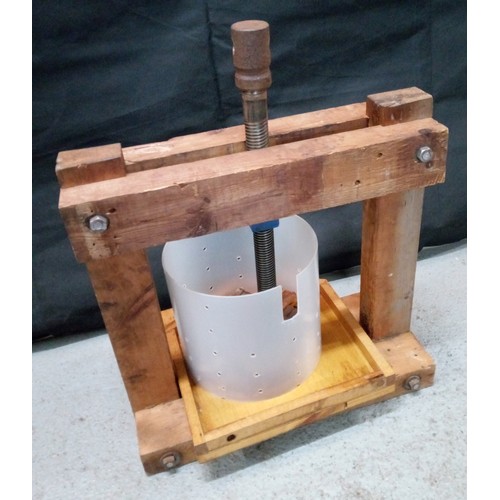 476 - A Homemade Wooden Fruit Press.