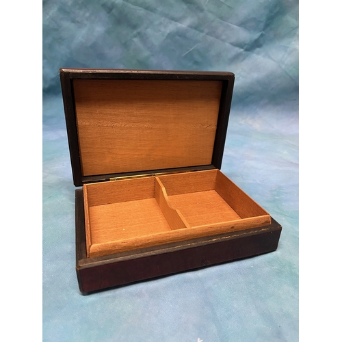 113 - Vintage Leather topped box with Remington Shell cases and another with Pheasant, Grouse and Duck ins... 