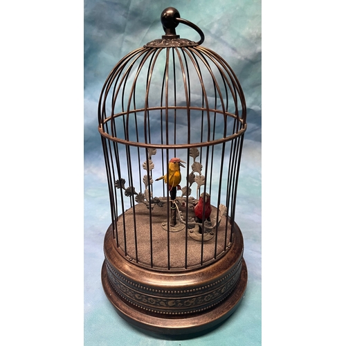 124 - Musical bird cage - automation of singing birds with feathers