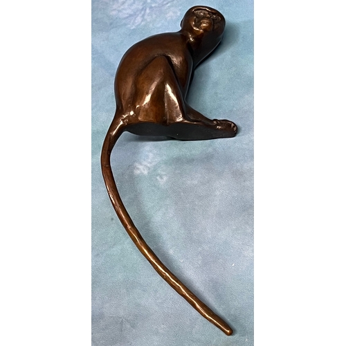 560 - 3x Heavy Gibbon ornaments with makers mark as pictured - 'Bronze Age 2000'